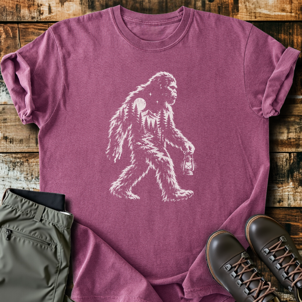 Bigfoot Double Exposure T-Shirt product image 2