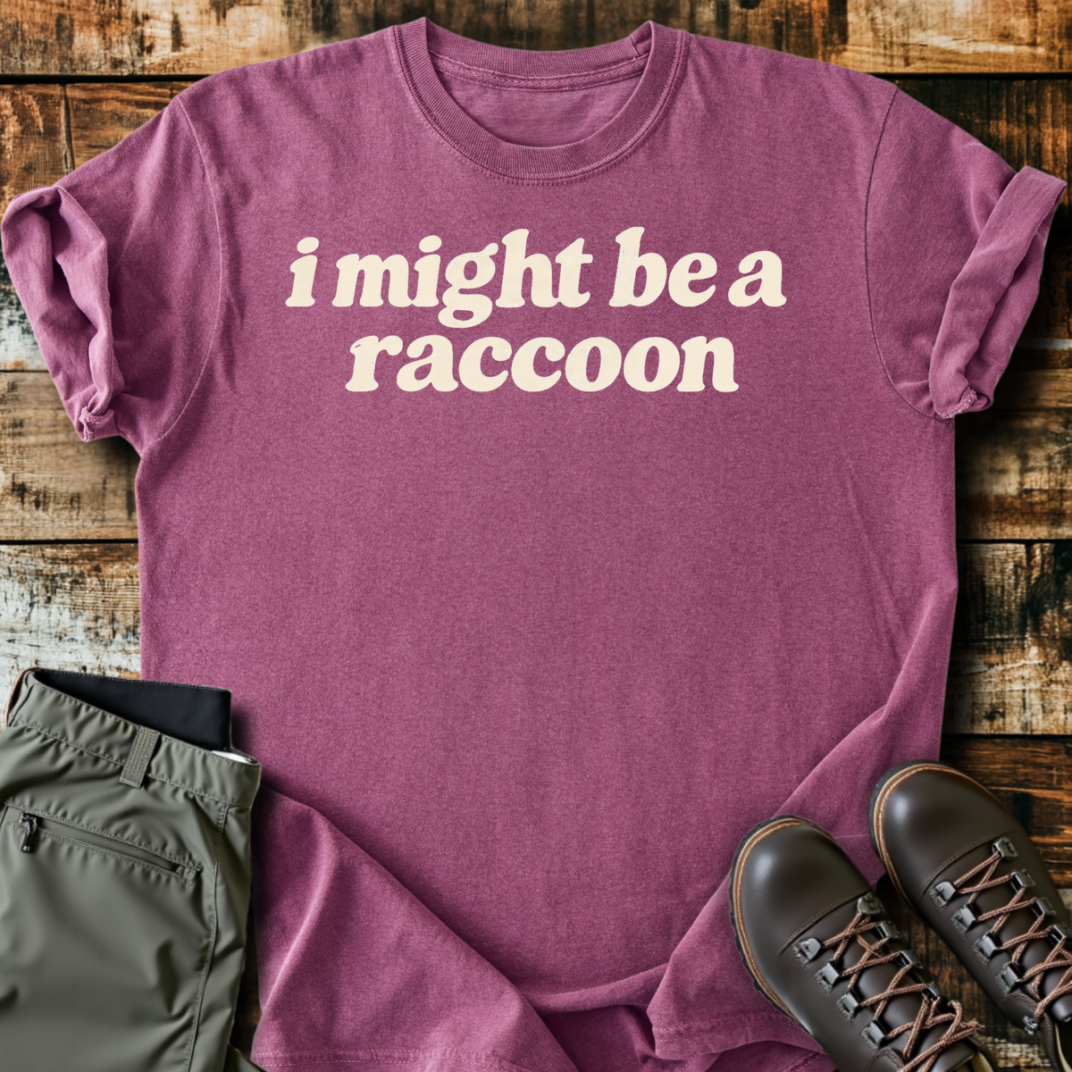 I Might Be A Raccoon T-Shirt product image 2