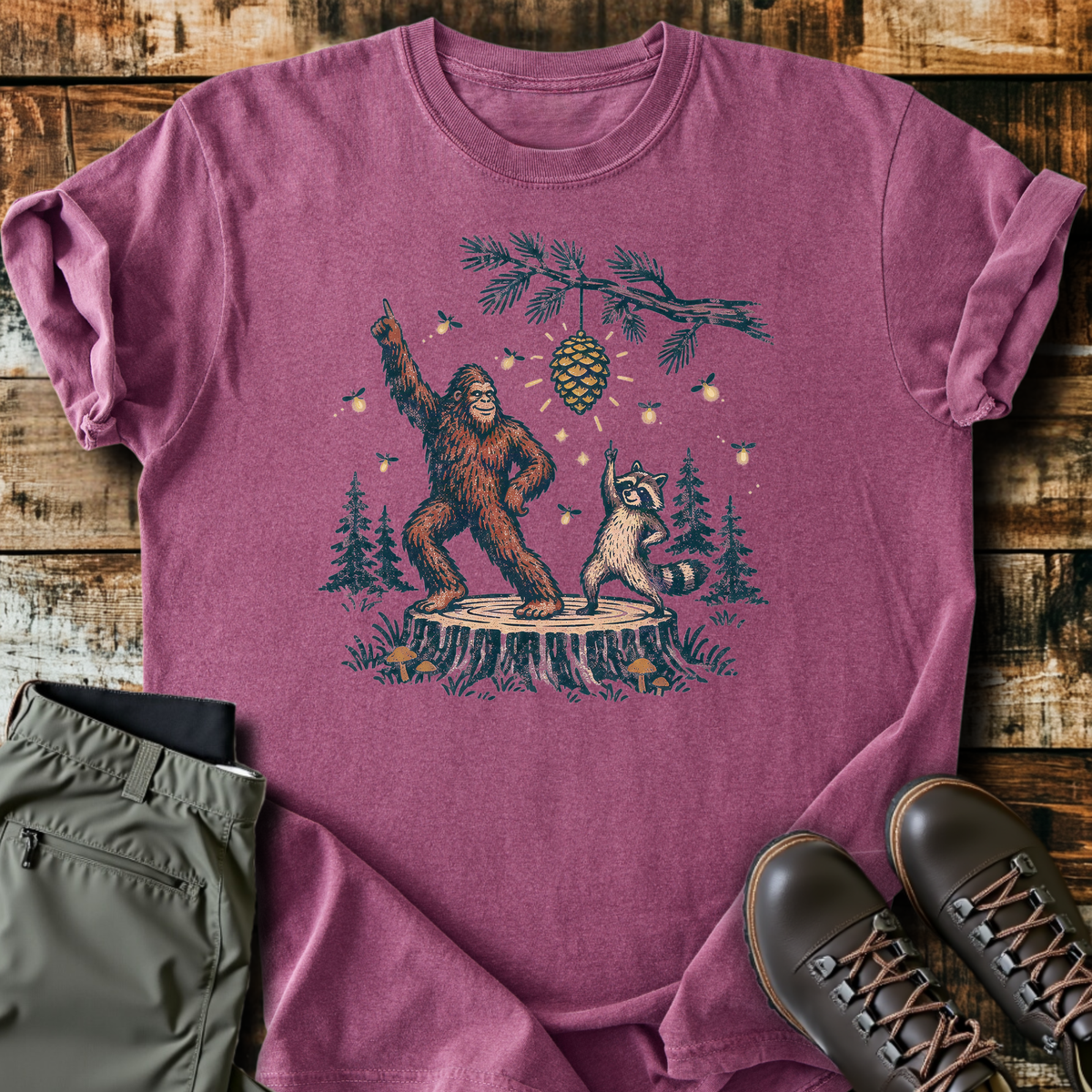 Bigfoot Stump Disco T-Shirt product image 2