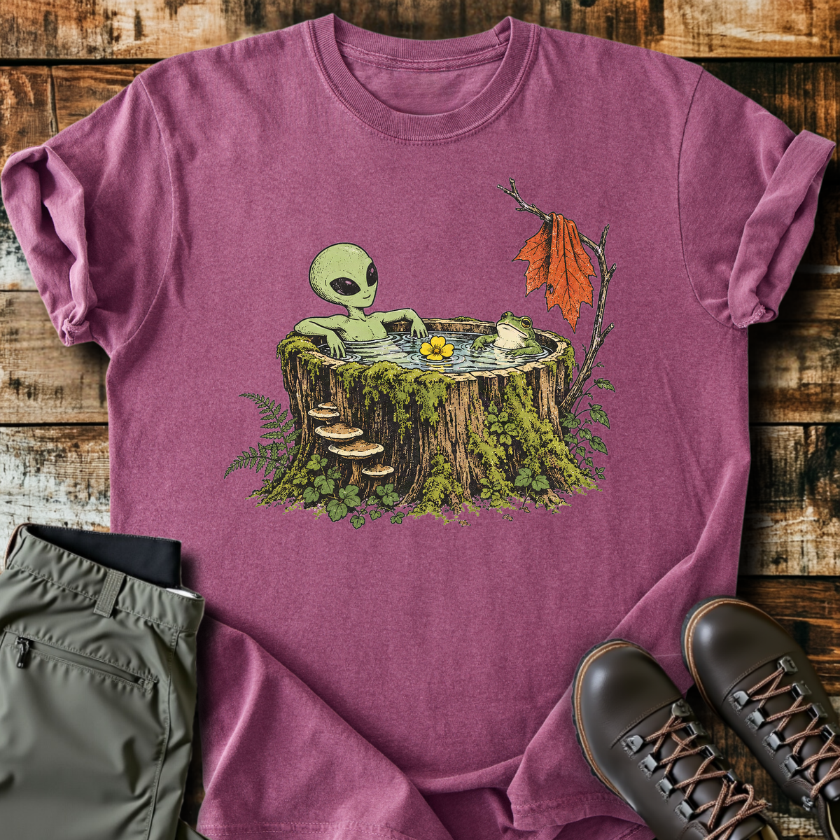 Alien Stump Hot Tub T-Shirt product image 3