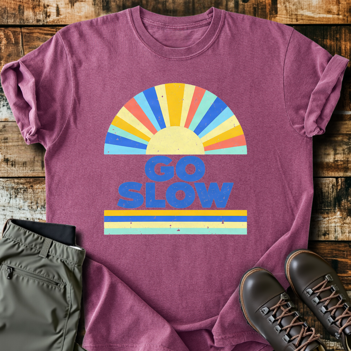 Go Slow Rainbow T-Shirt product image 3