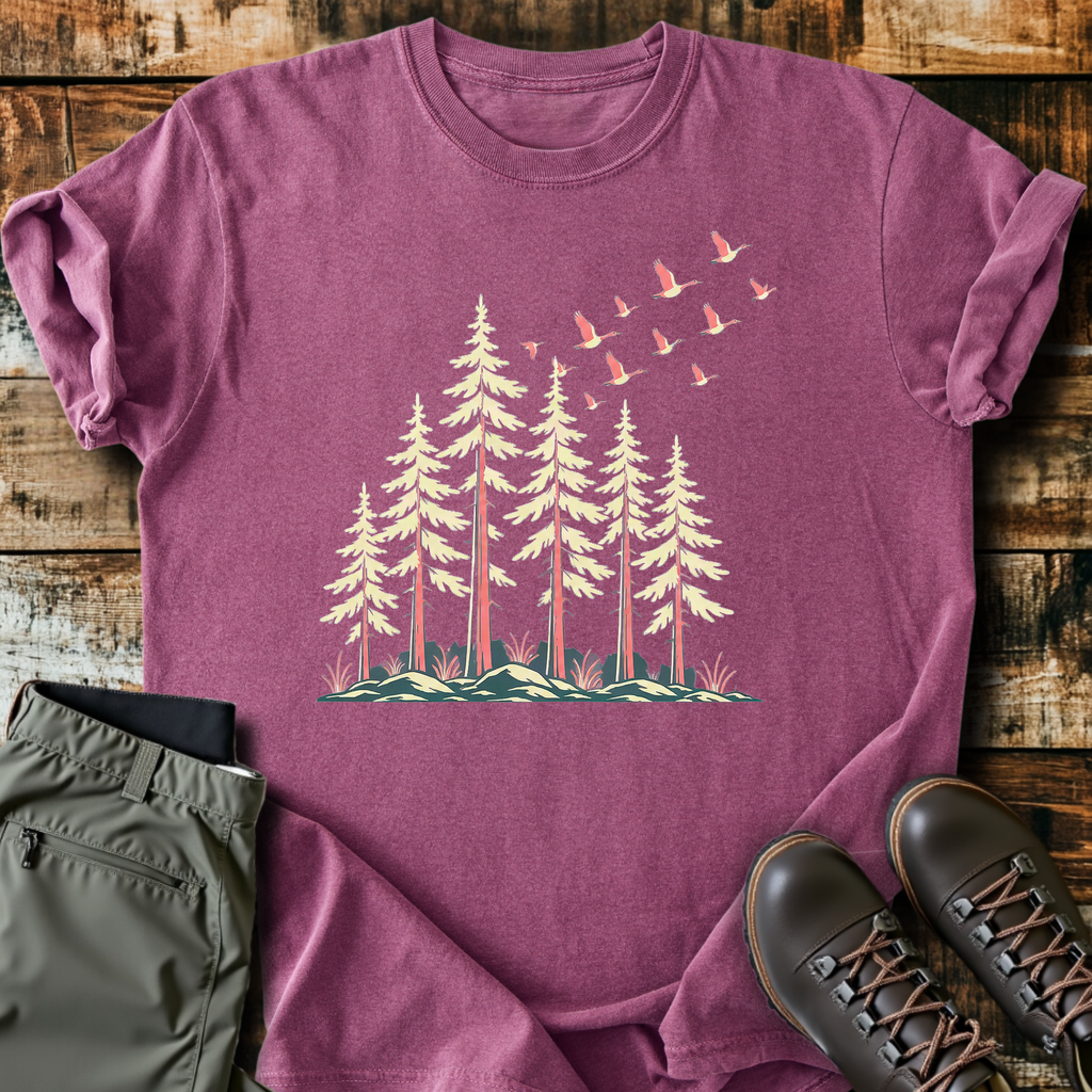 Geese Over The Pines T-Shirt product image 1