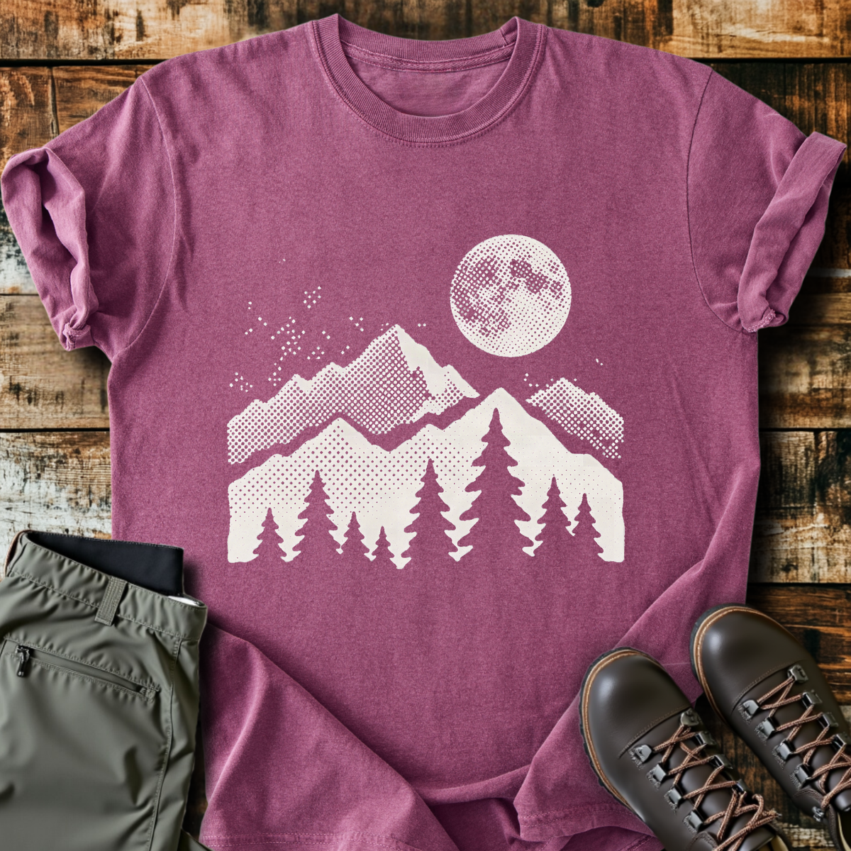 Moonlit Mountains T-Shirt product image 2