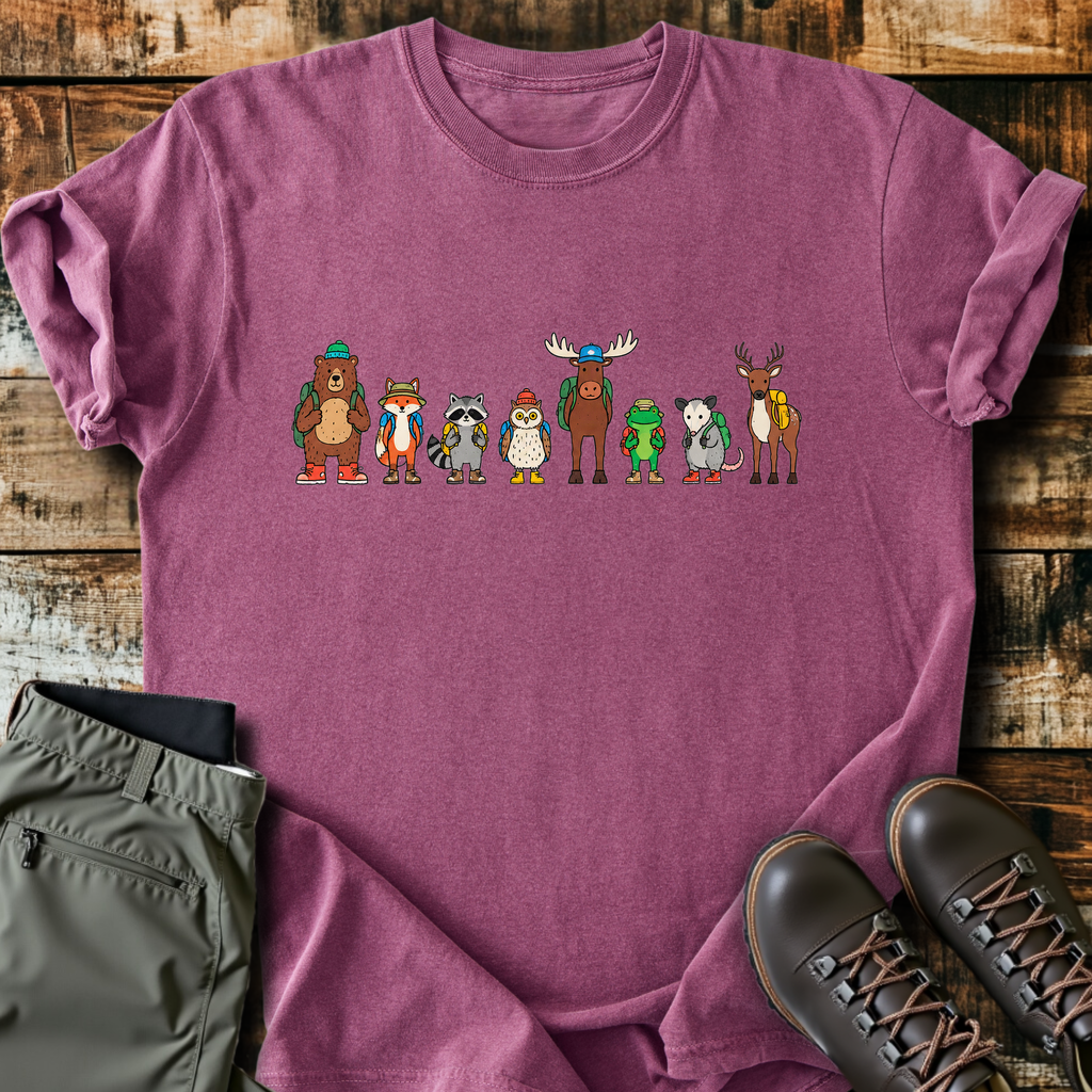 Hiking Critter Lineup T-Shirt product image 3