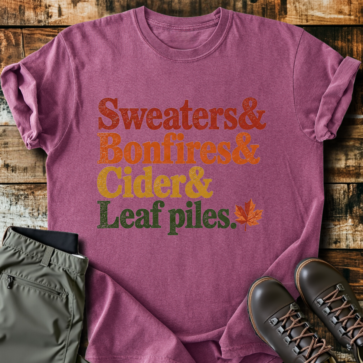 Sweaters And Bonfires T-Shirt product image 3