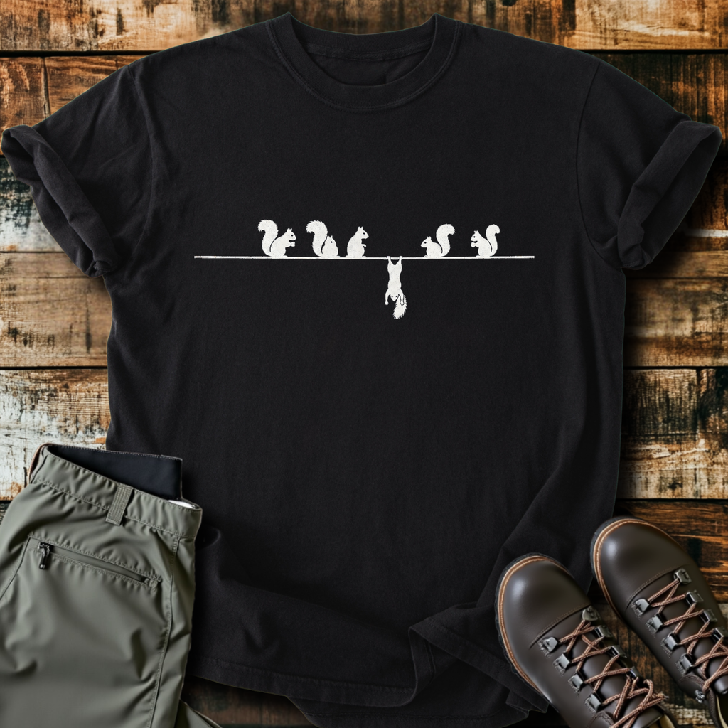 Squirrels On A Wire T-Shirt product image 1