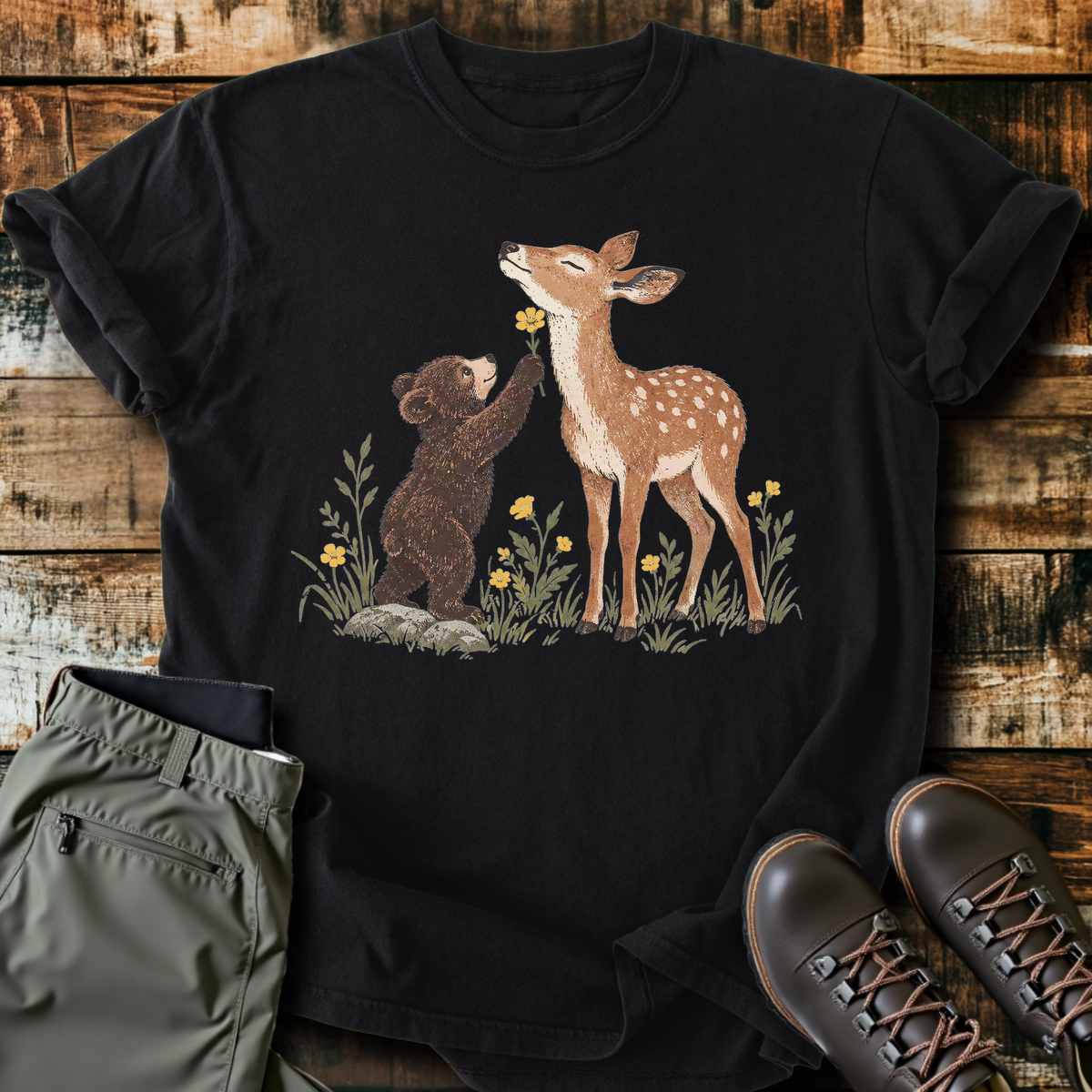 A Flower For You Fawn T-Shirt product image 1