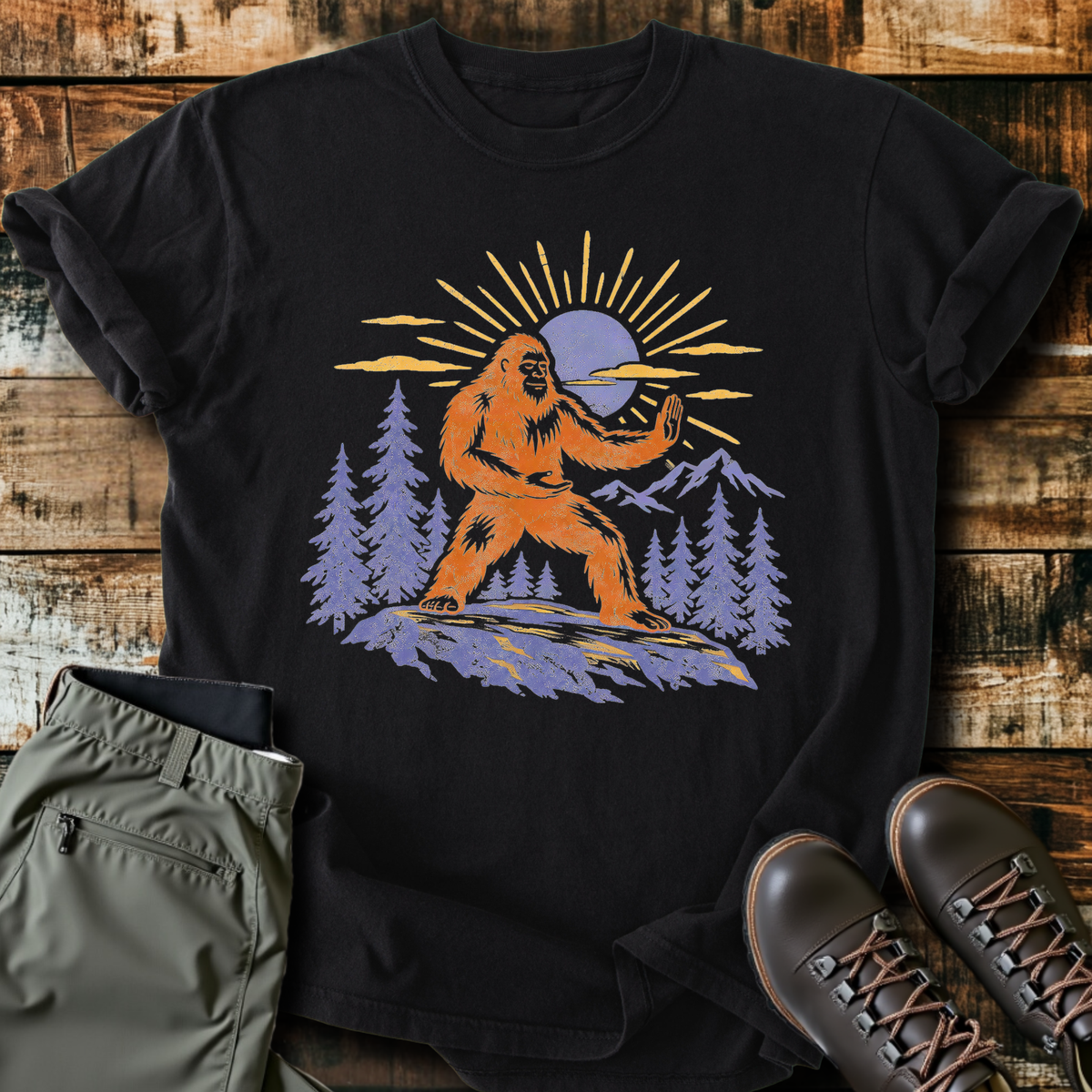 Bigfoot Sun Salutation T-Shirt product image 4