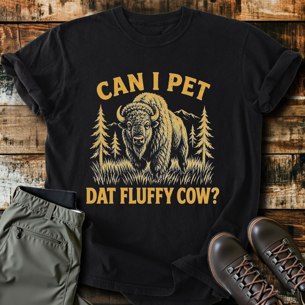 Can I Pet Dat Fluffy Cow T-Shirt product image 1