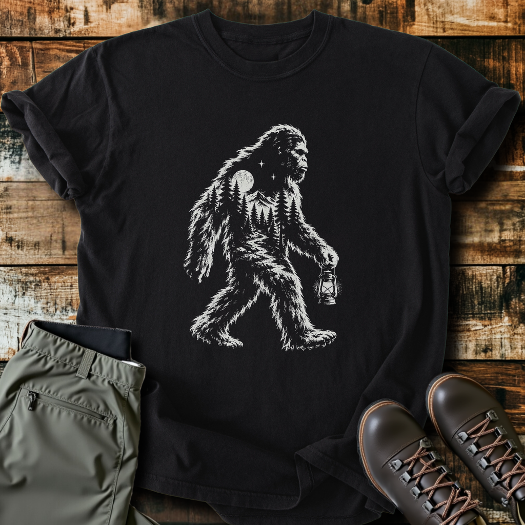 Bigfoot Double Exposure T-Shirt product image 1