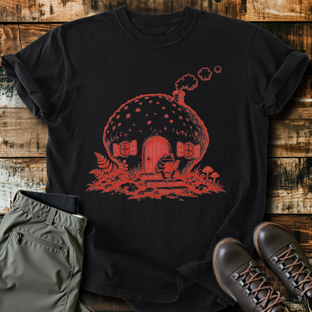 Mushroom House Frog T-Shirt product image 3