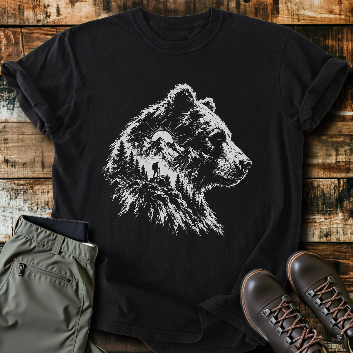 Bear Mountain Double Exposure T-Shirt product image 1