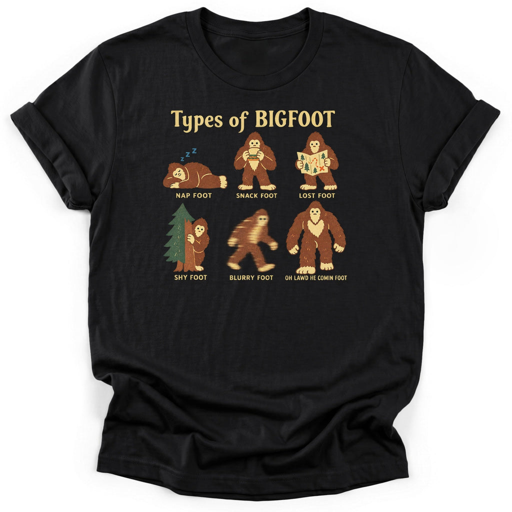 Types Of Bigfoot T-Shirt product image 2