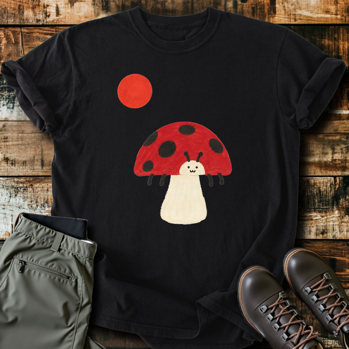 Ladybug Mushroom T-Shirt product image 6