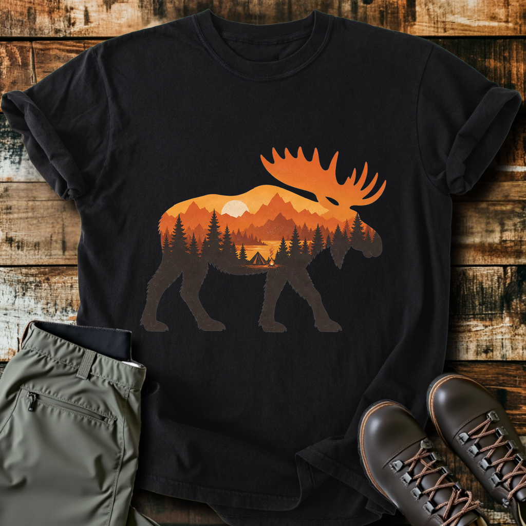 Autumn Moose Silhouette T-Shirt product image 5