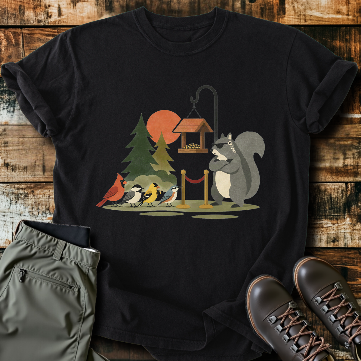 Bird Feeder Bouncer T-Shirt product image 4