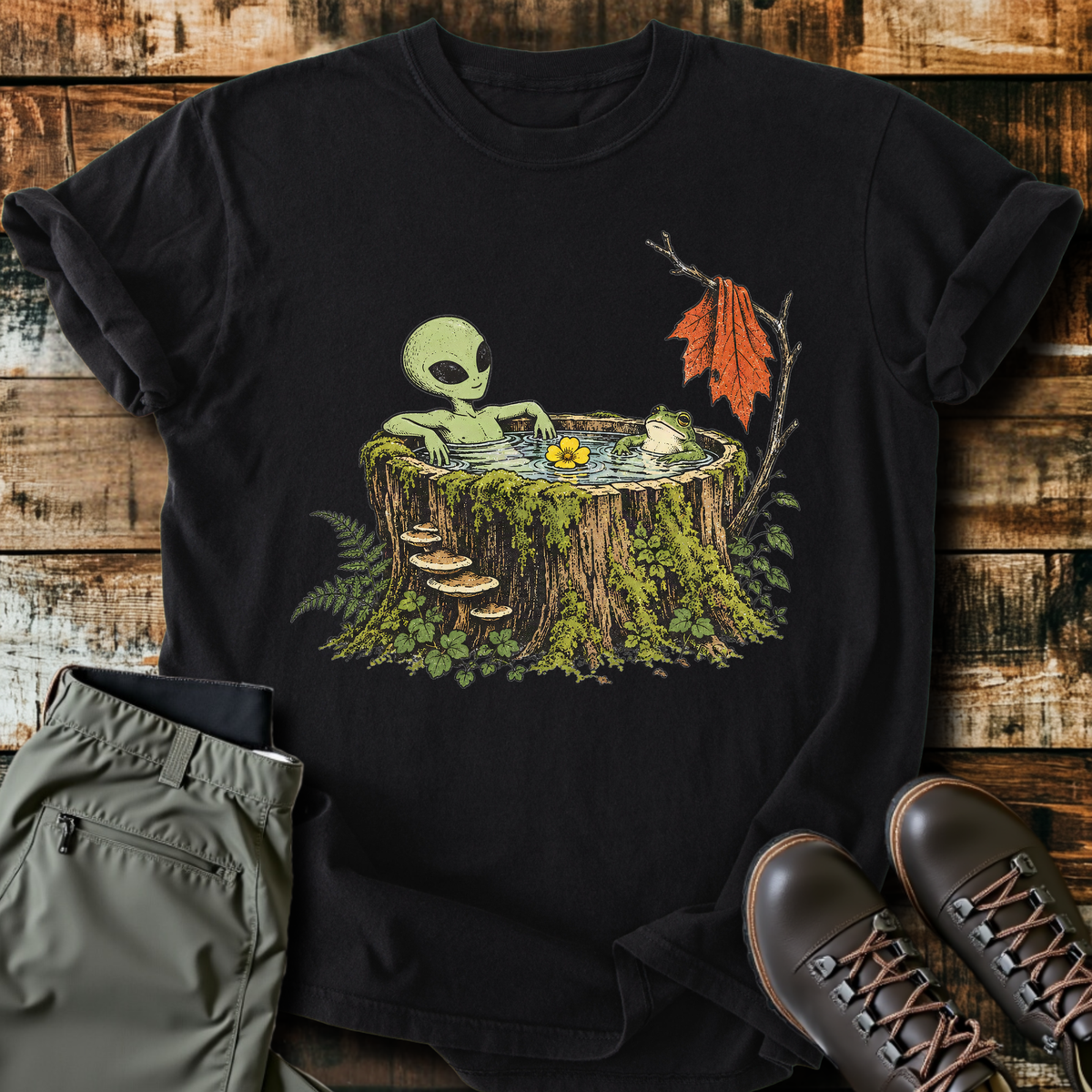 Alien Stump Hot Tub T-Shirt product image 4