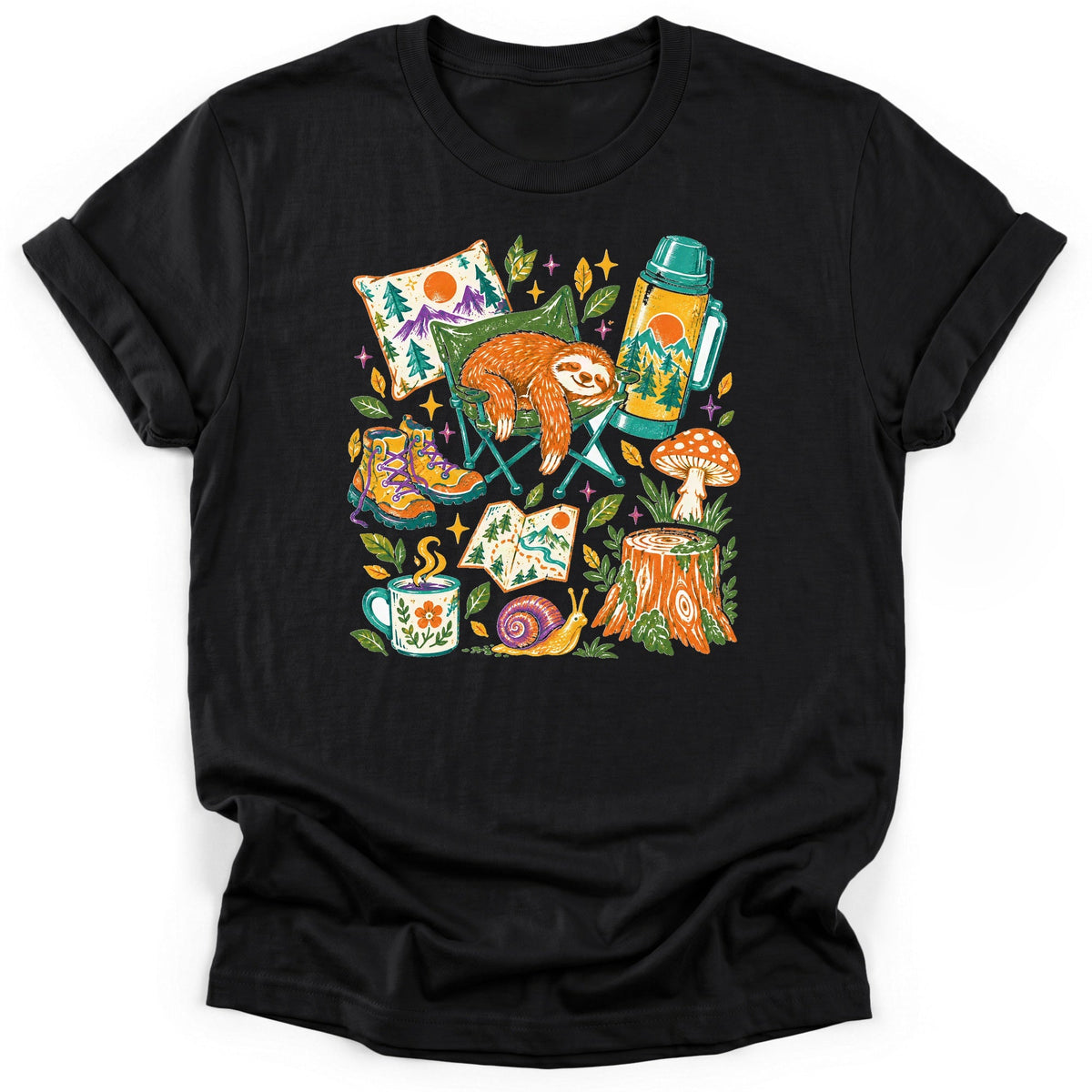 Sloth Camp Nap T-Shirt product image 2