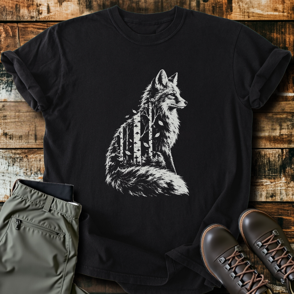 Fox Forest Double Exposure T-Shirt product image 3