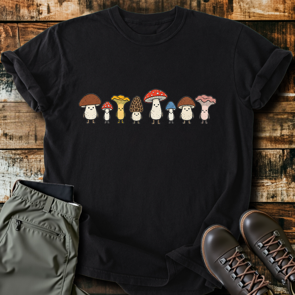 Mushroom Lineup T-Shirt product image 4