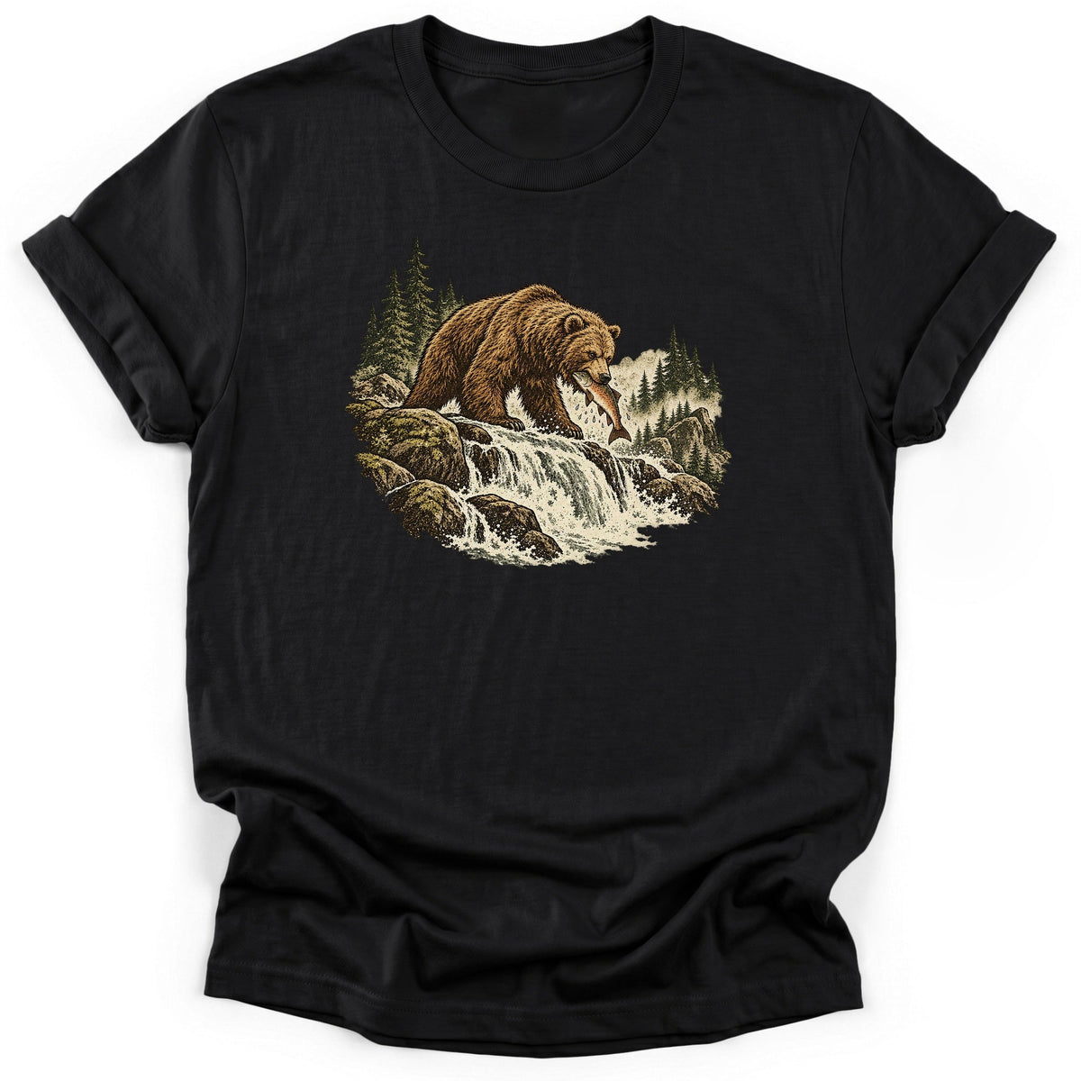Bear Falls Fishing Emblem T-Shirt product image 2