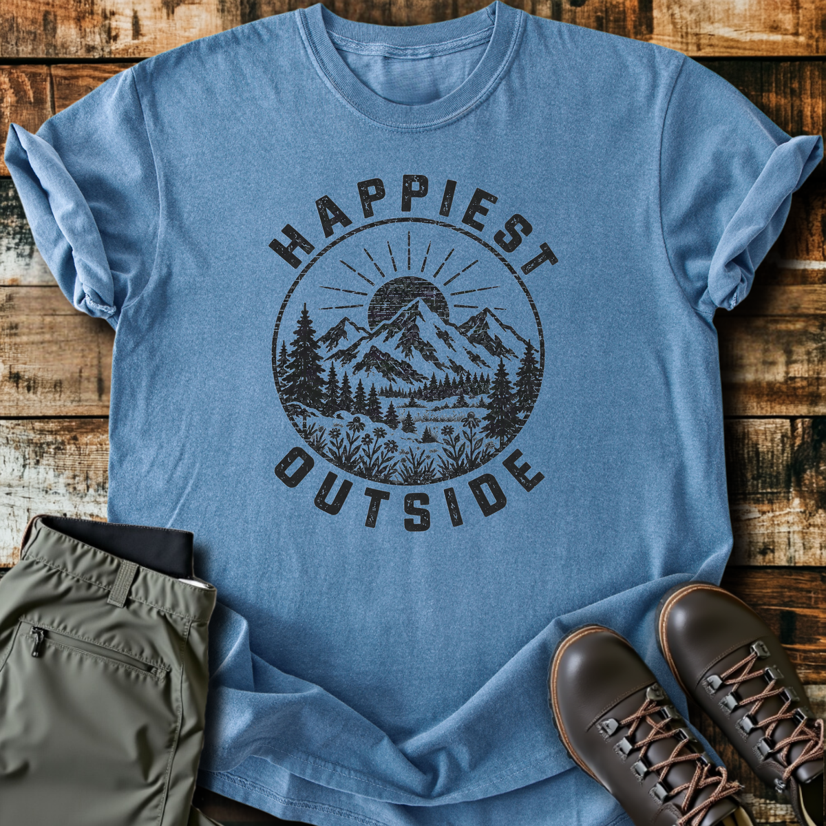 Happiest Outside T-Shirt product image 2