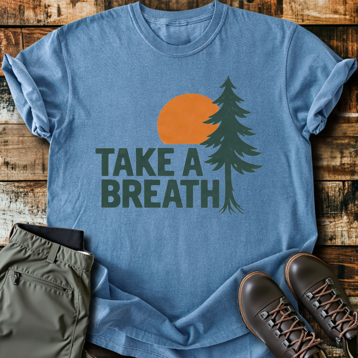 Take A Breath Pine T-Shirt product image 1