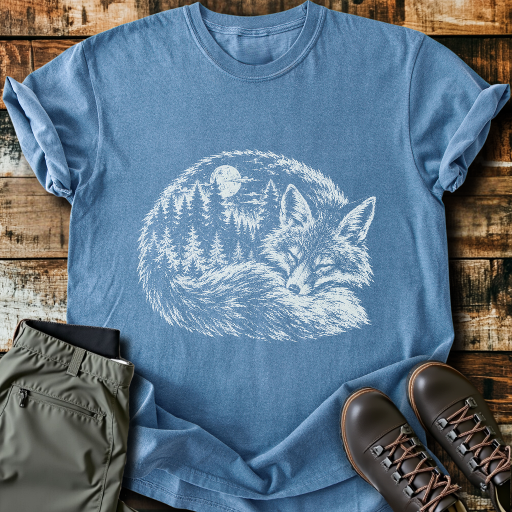 Sleeping Fox Forest T-Shirt product image 3