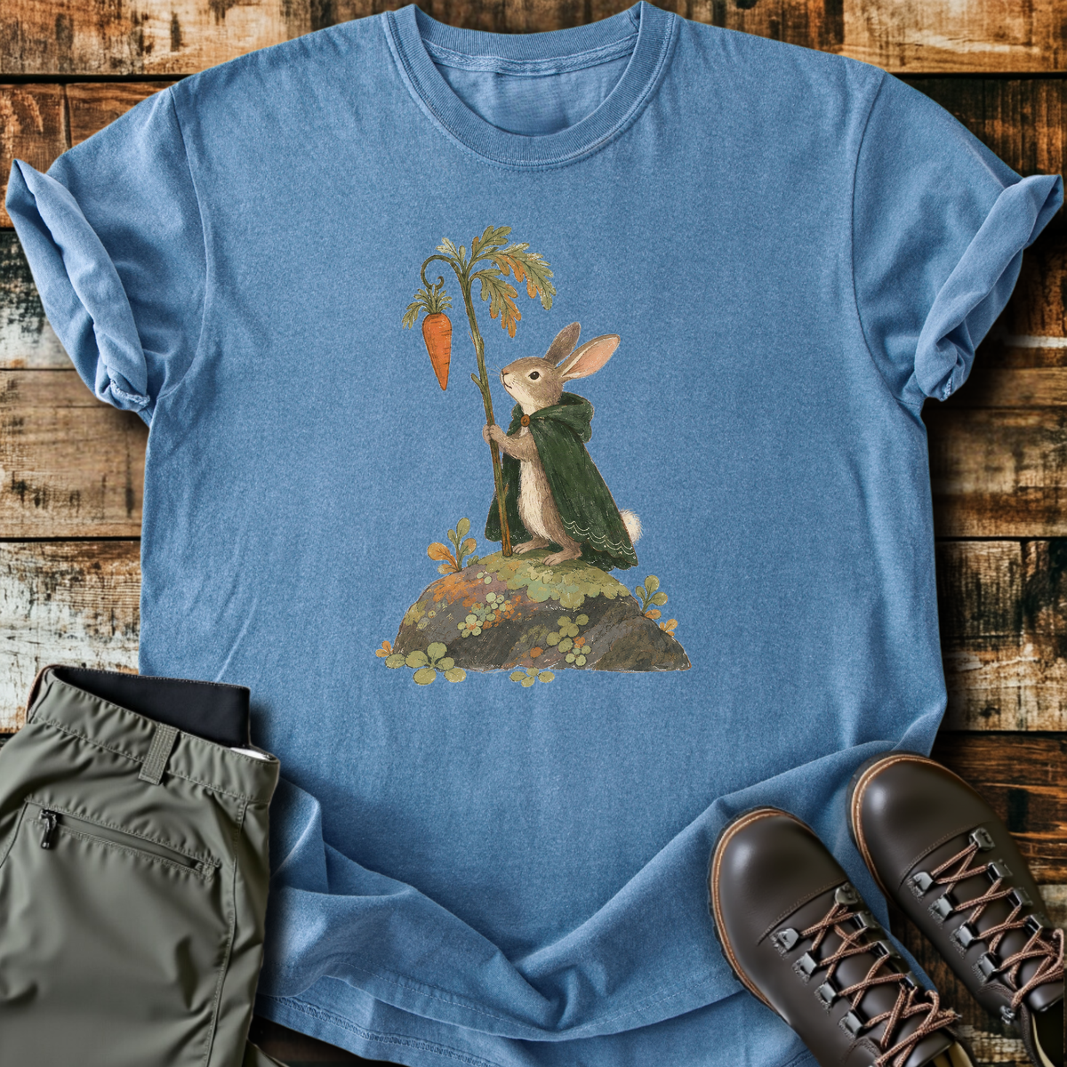 Carrot Staff Rabbit T-Shirt product image 3