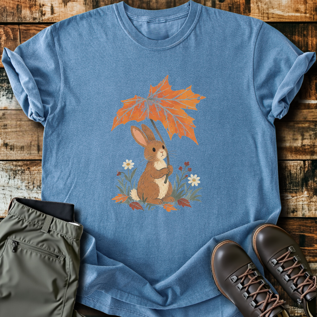 Leaf Umbrella Bunny T-Shirt product image 5
