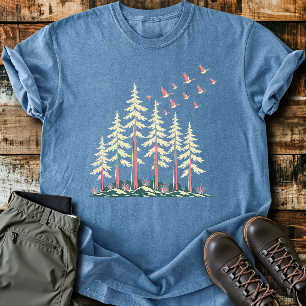 Geese Over The Pines T-Shirt product image 2