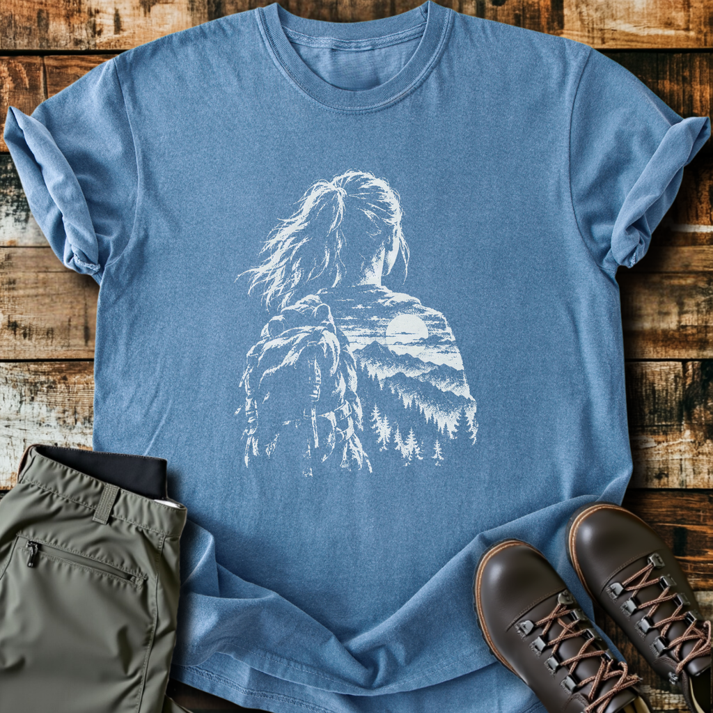 Hiker Double Exposure T-Shirt product image 4