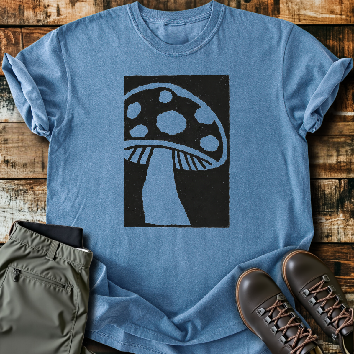 Mushroom Block Print T-Shirt product image 3