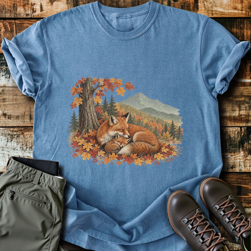 Sleeping Fox Autumn T-Shirt product image 1