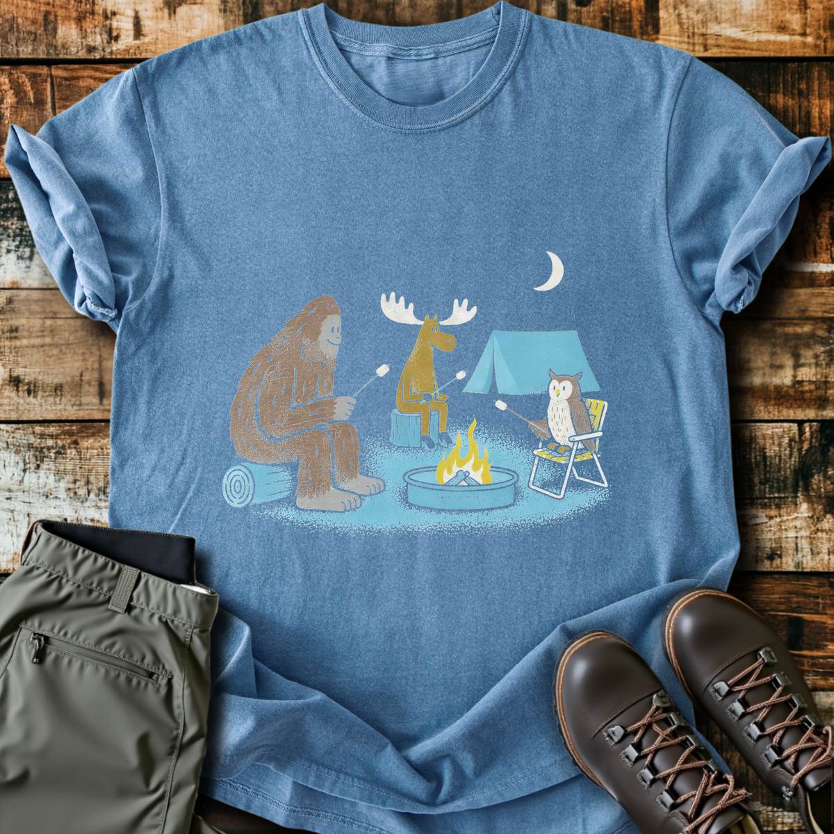 Cryptid Campfire Crew T-Shirt product image 5