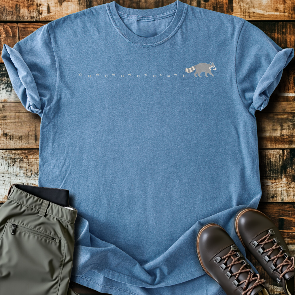 Raccoon Trail Tracks T-Shirt product image 5