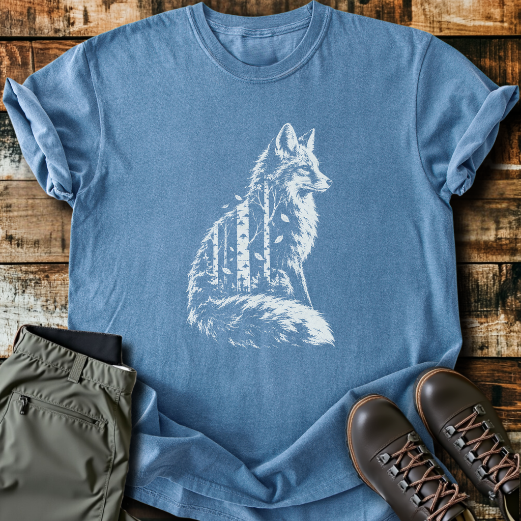 Fox Forest Double Exposure T-Shirt product image 4