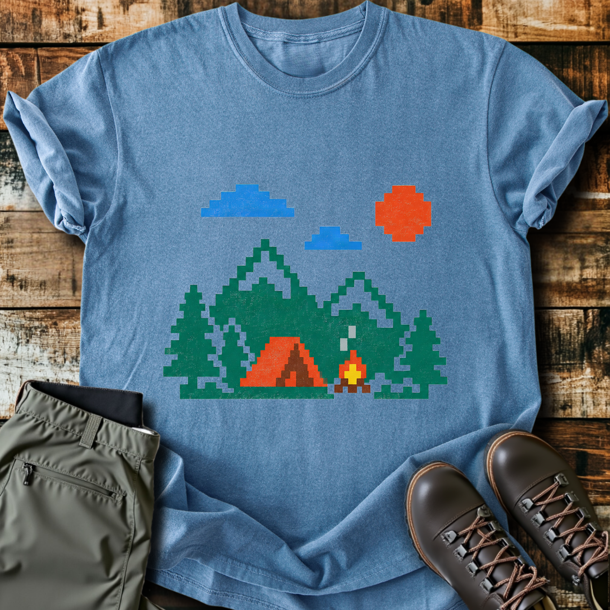 Pixel Campsite T-Shirt product image 1