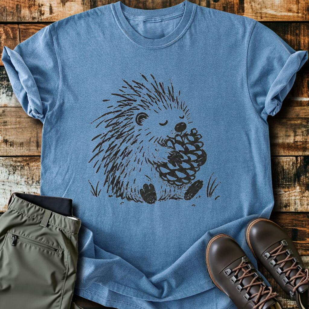 Porcupine Pinecone Hug T-Shirt product image 5