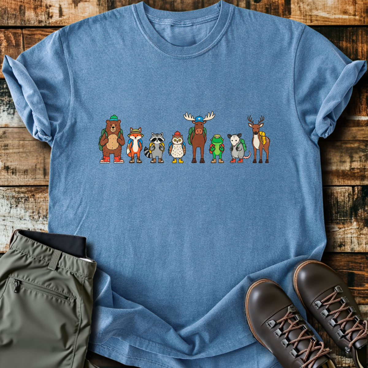 Hiking Critter Lineup T-Shirt product image 1