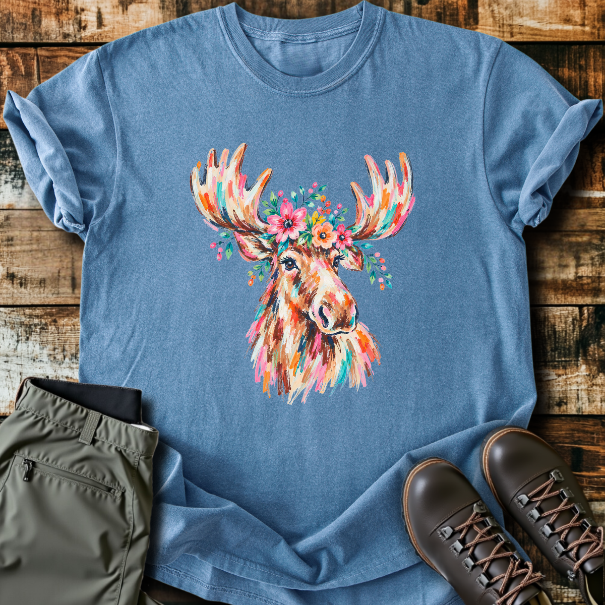 Wildflower Moose T-Shirt product image 3