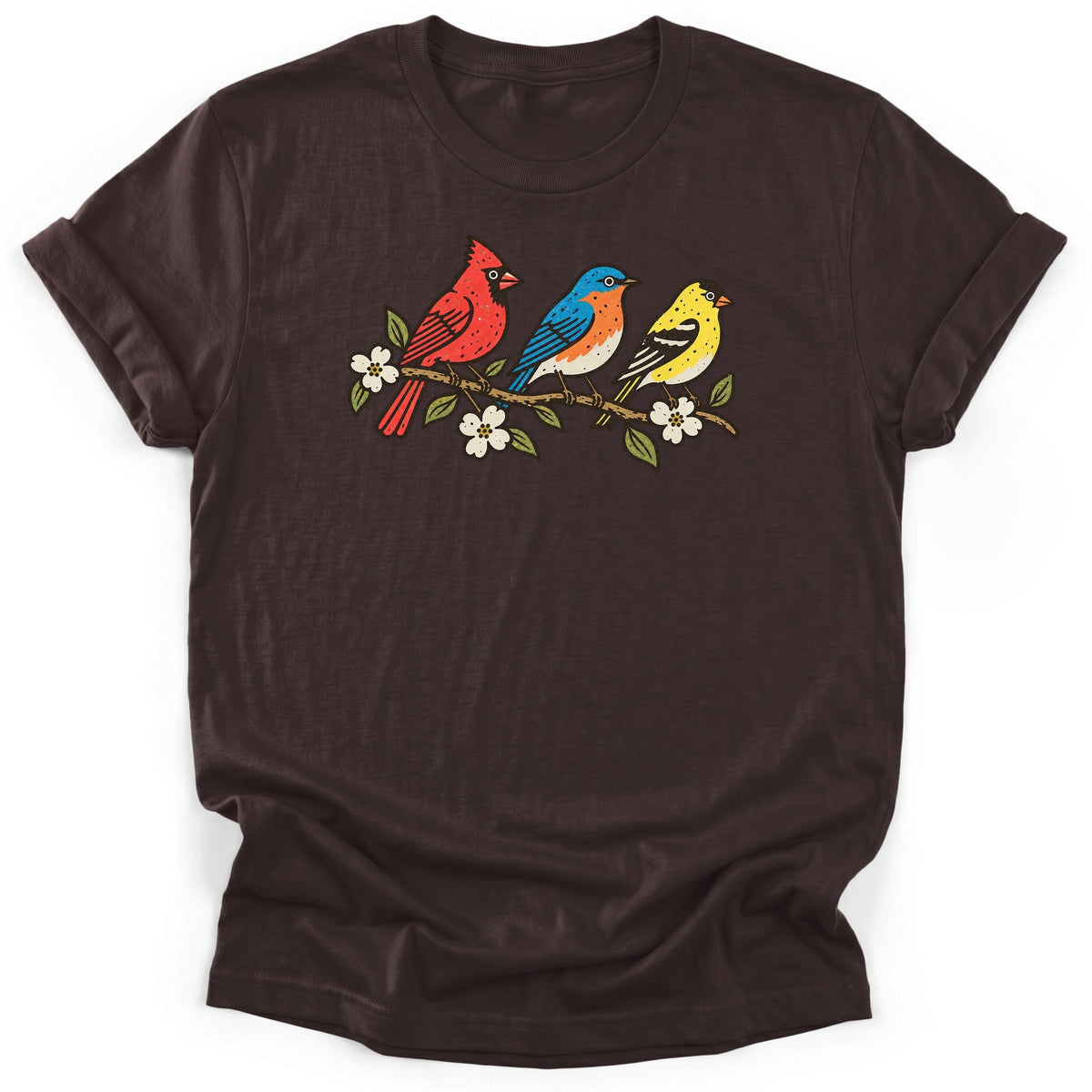 Three Songbirds On A Branch T-Shirt product image 1