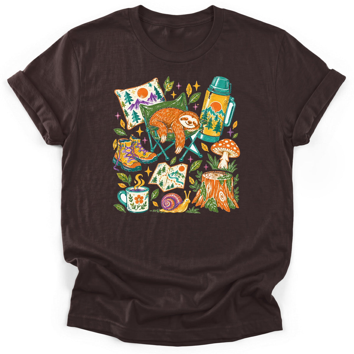 Sloth Camp Nap T-Shirt product image 3