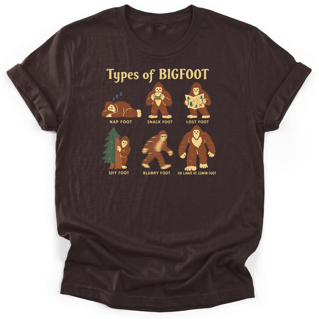 Types Of Bigfoot T-Shirt product image 3