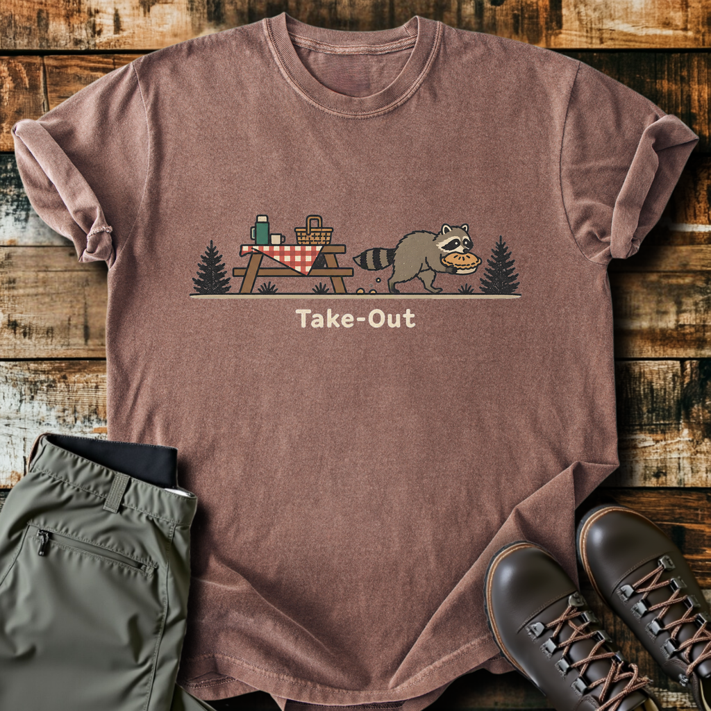 Take-Out Raccoon T-Shirt product image 4