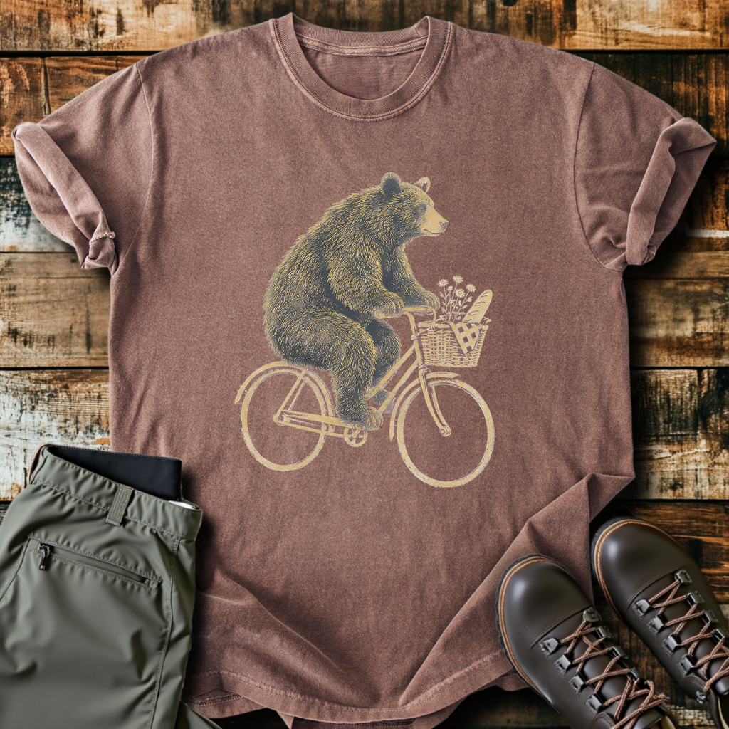 Bear On A Bicycle T-Shirt product image 1