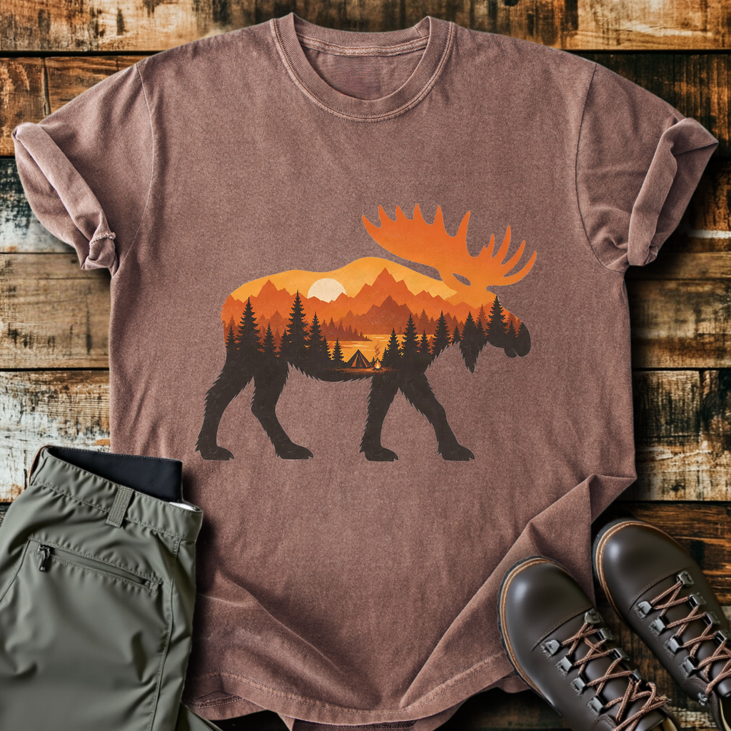 Autumn Moose Silhouette T-Shirt product image 6