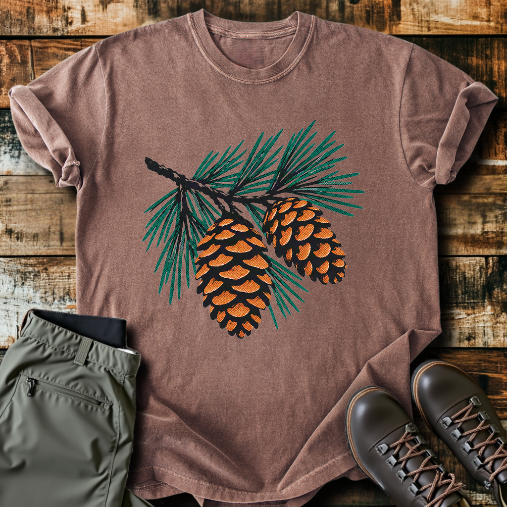 Pine Branch Cones T-Shirt product image 5