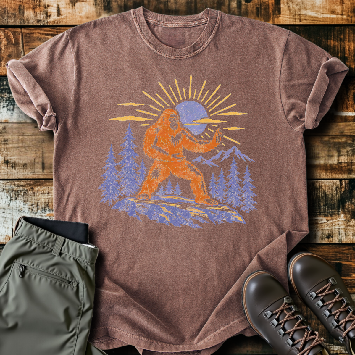 Bigfoot Sun Salutation T-Shirt product image 1