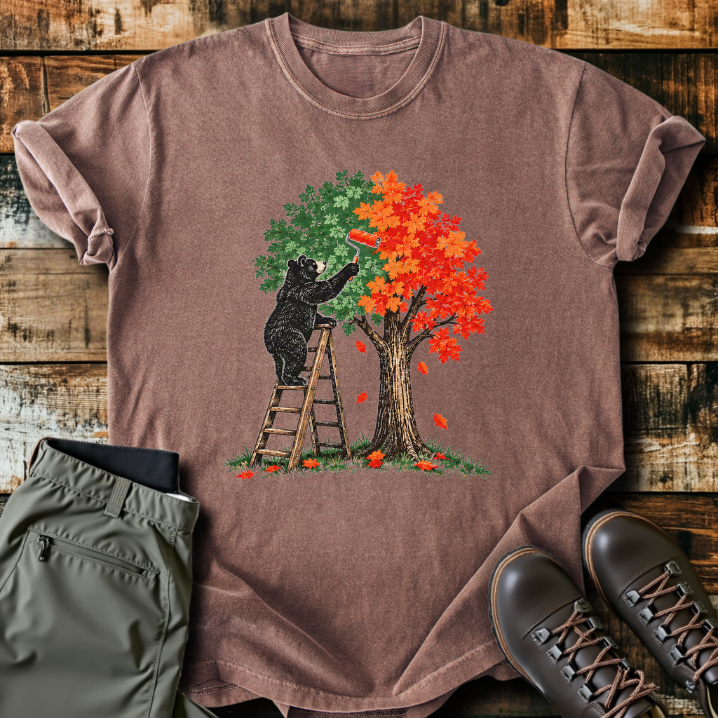 Painting Fall Bear T-Shirt product image 4